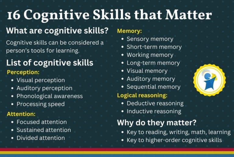 16 Cognitive Skills that Matter, How to Improve Them - Edublox Online Tutor