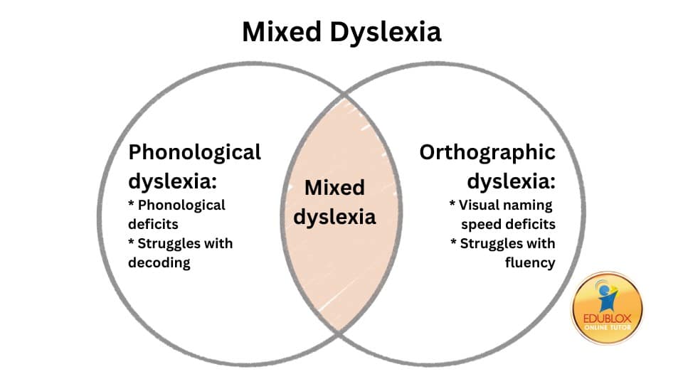 Mixed dyslexia infographic